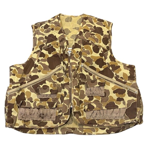 Gamehide Mens XXL Camo Vest Pheasant Hunting Shooting Pockets Vintage - Picture 1 of 3